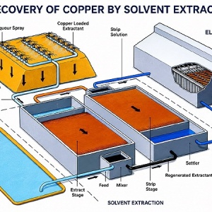 Alternative view of Custom Copper Nickel Cobalt Extractant Pilot Test Equipment